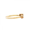 Anillo Halo-Plata rodinada con micra oro 18k-Piedra Granate y Brillantes-AN2001 conpiedra