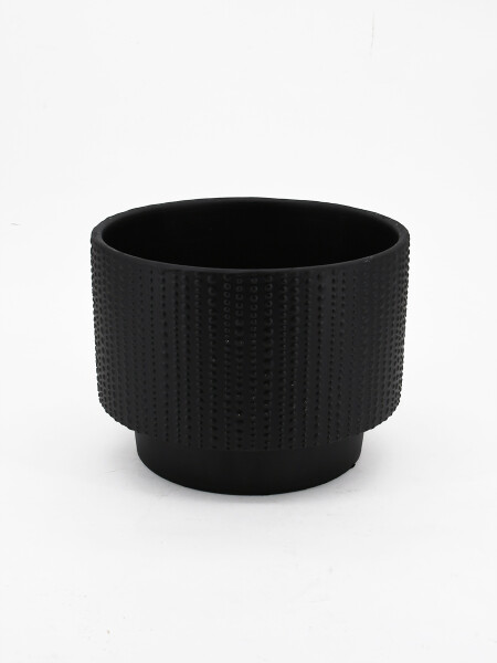 MACETA DECORATIVA LINEA NEGRO