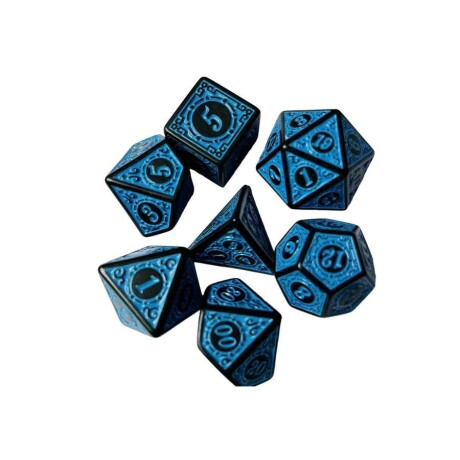 Set de Dados Antiguos - Azul Set de Dados Antiguos - Azul