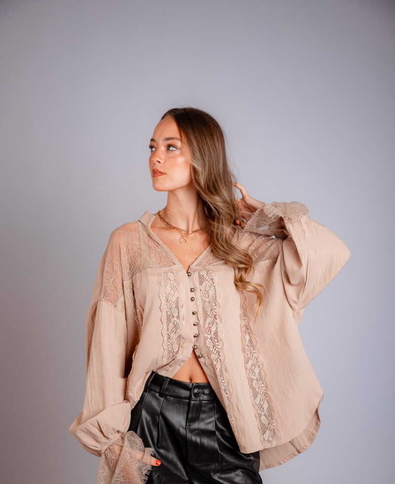 Camisa Viena (PRE VENTA) beige