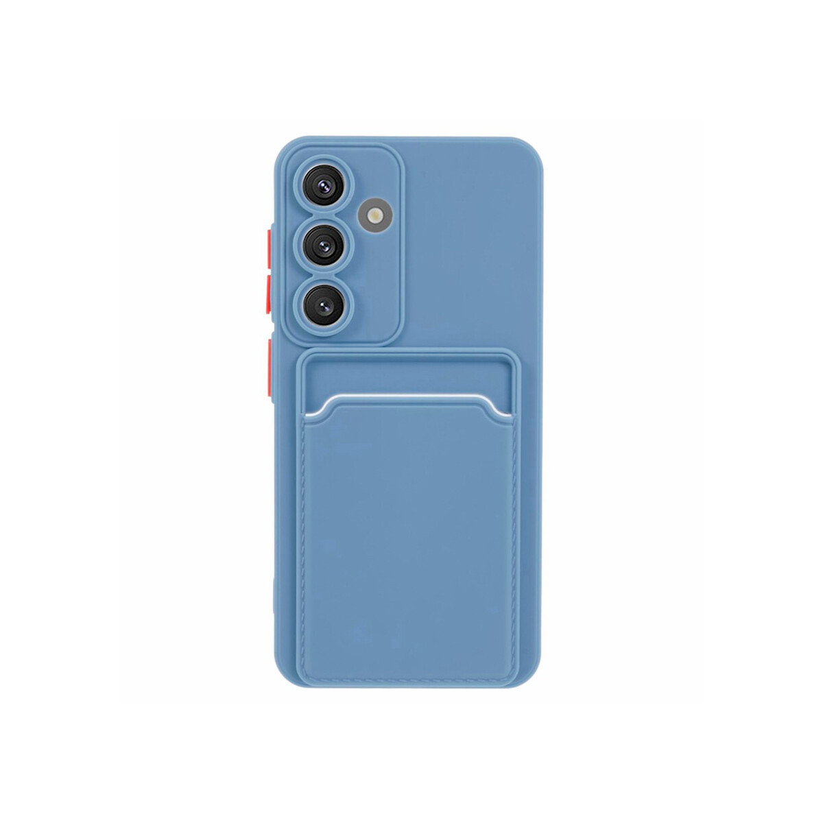 Protector Samsung Galaxy S24 Plus con porta tarjeta color azul 
