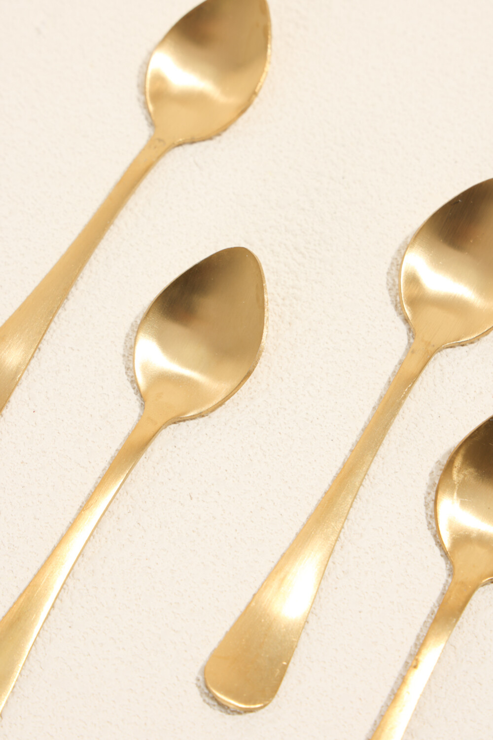 Cuchara Para Café Olivo Set 4 Un. Dorado Color Unico