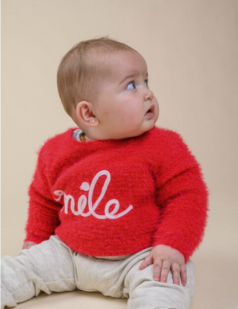 Sweater Rabbit Toddler Rojo