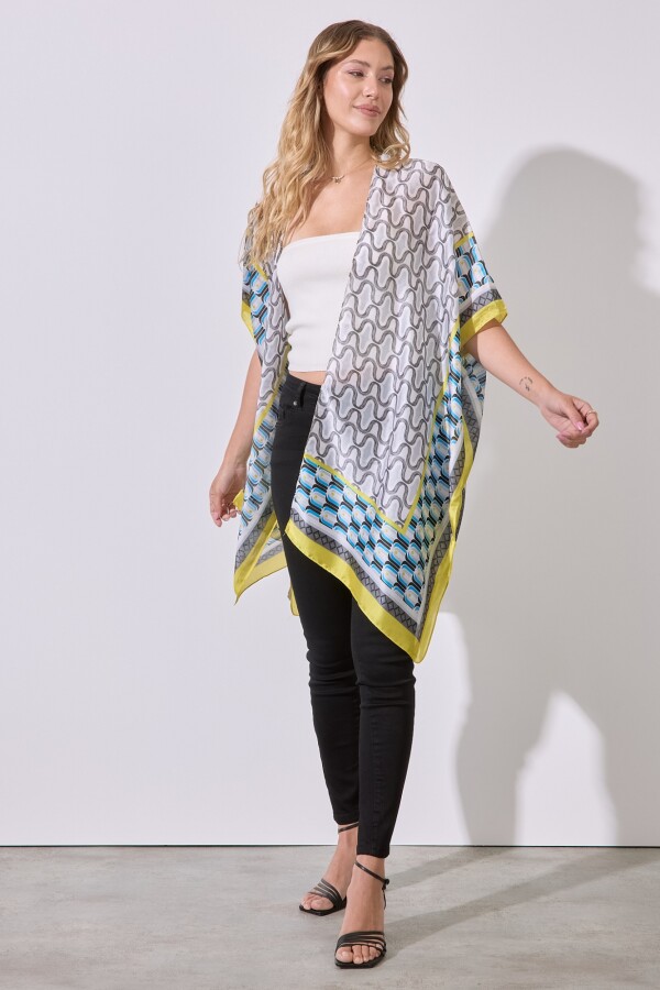 Kimono Printed MULTI/AMARILLO