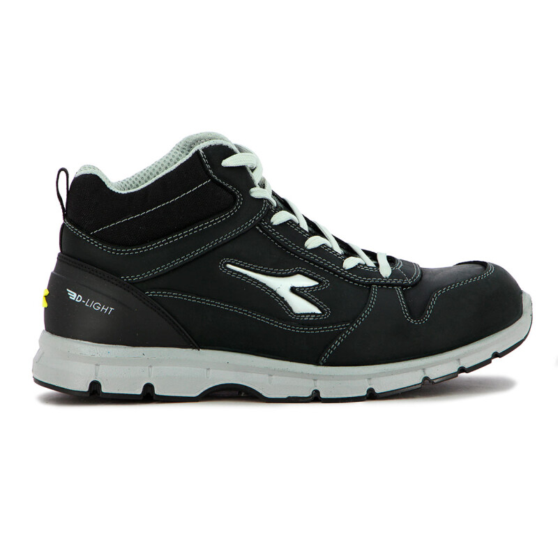 DIADORA Safety Shoes UPPER PU OUTSOLERUN MID S3S Negro