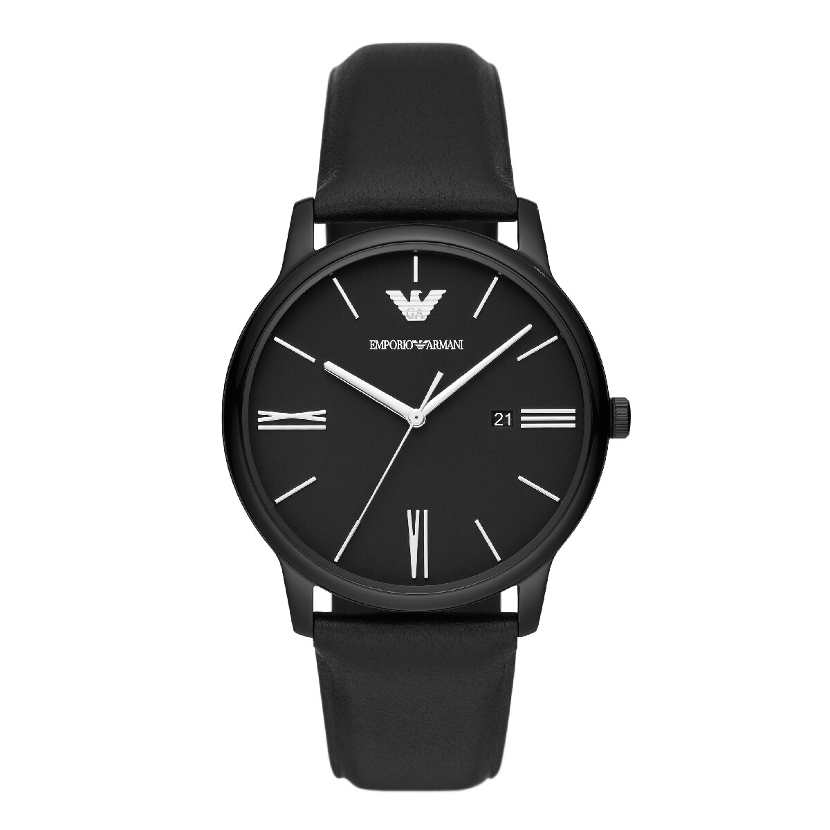 Reloj EMPORIO ARMANI MINIMALIST Cuero Negro Esfera 42mm 