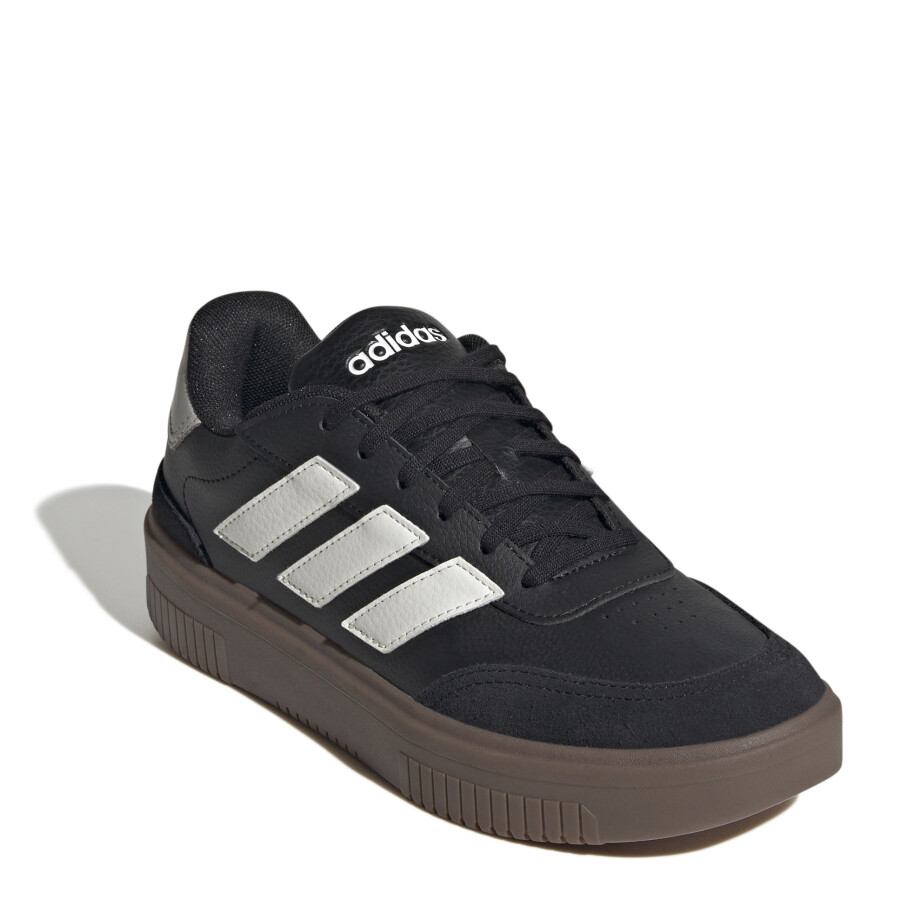 Championes de Mujer Adidas Court Block Bold Neg-Bla-Gr