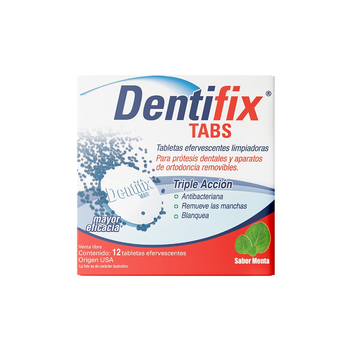 DENTIFIX TABS EFERVESCENTES CJ X 12 TABL 