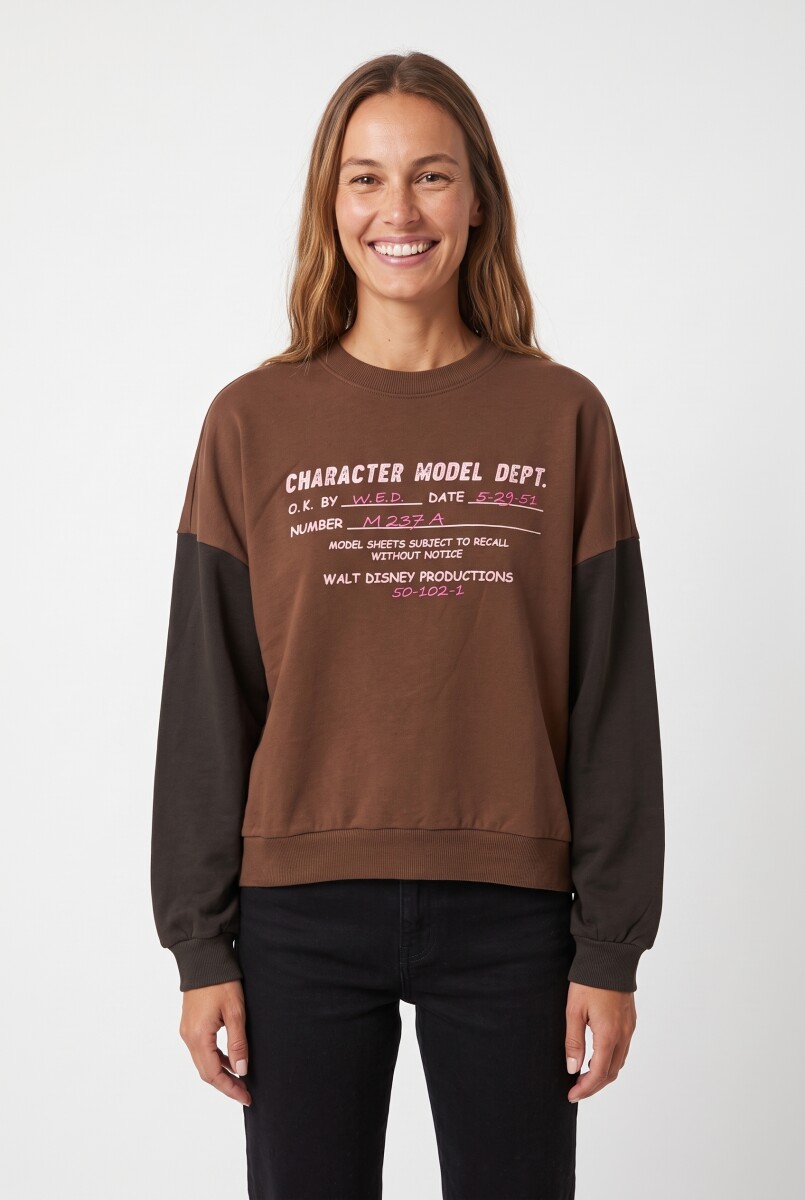 BUZO MICKEY CHARACTER - MARRON 
