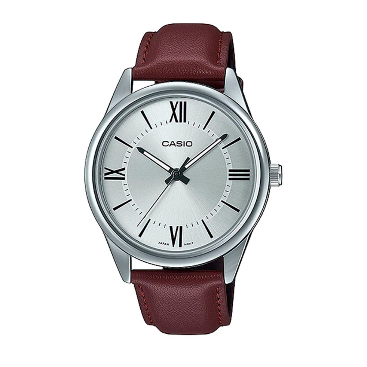 Reloj CASIO MTPV005L-7B5UDF en Cuero Marron Esfera 47mm 