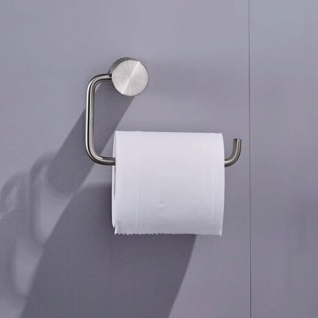 PORTARROLLO METAL SIGNATURE GRIS BRUSHED NICKEL SATINADO GRIS-BRUSHED NICKEL