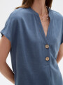 Blusa Limbani Azul Piedra