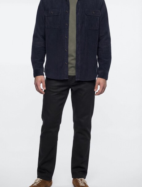 PANTALONES DE SARGA AJUSTADOS NEGRO