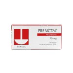 PREBICTAL 75 MG. CJ X 28 CÁPS. única