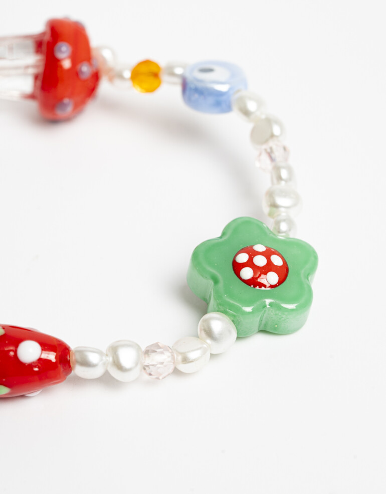 Pulseras Elásticas Color Pulsera Elástica Mix De Beads - Combinacion Multicolor