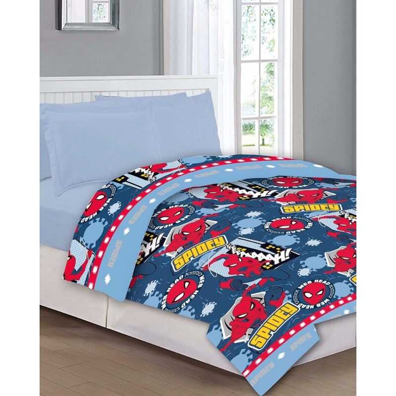 Acolchado polar infantil 1 plaza en poliéster SPIDERMAN 4005