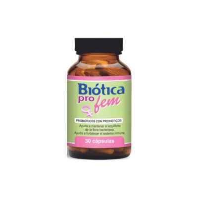 Probióticos Biótica Pro Fem 30 Capsulas Biotica Pro Fem X30