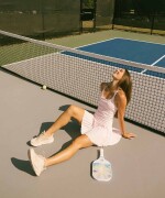 Falda Con Malla Hot Shot Pleated Skirt Classic Mini Mujer Soft Pink