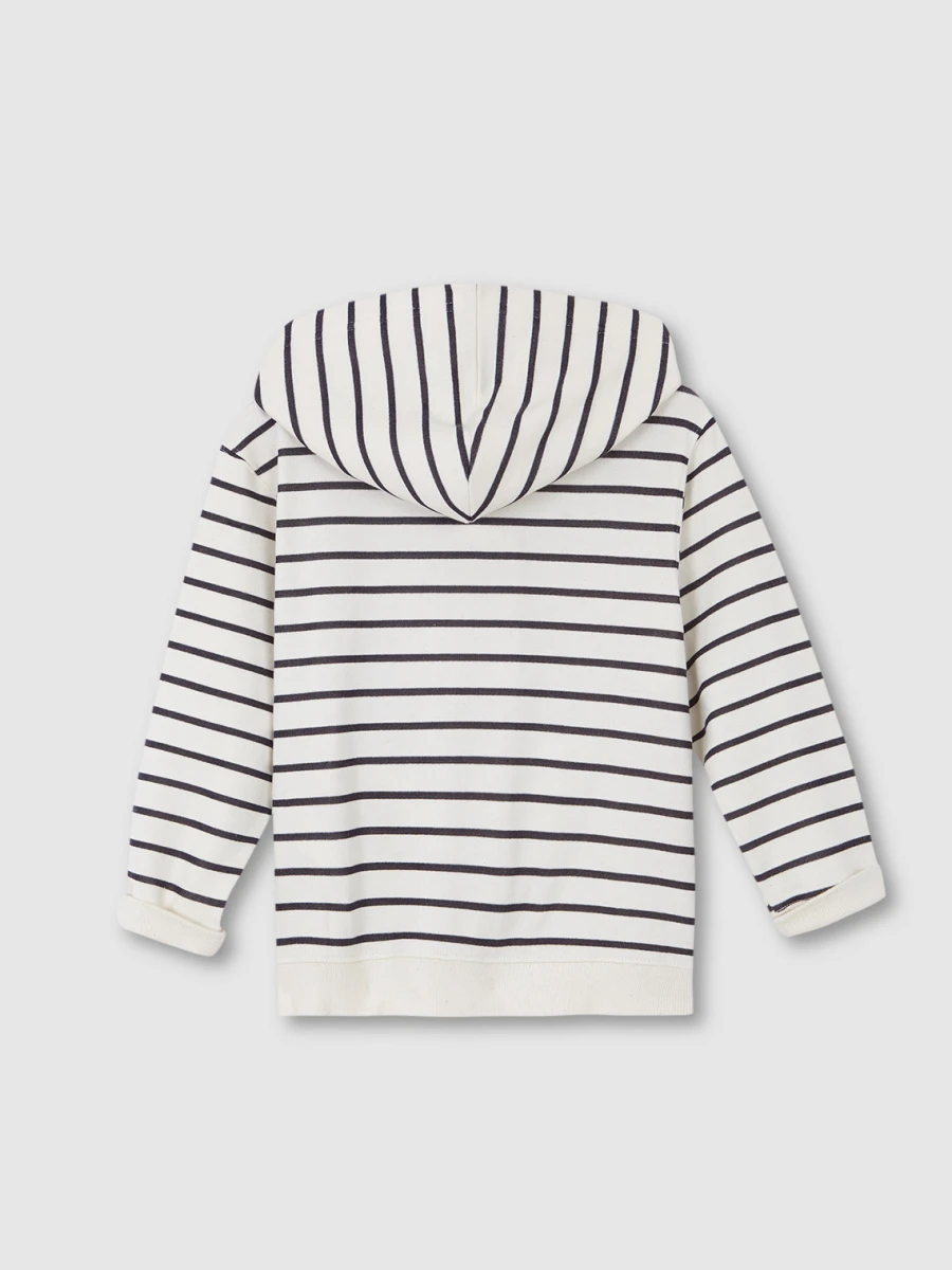 Sudadera Rayas Crudo