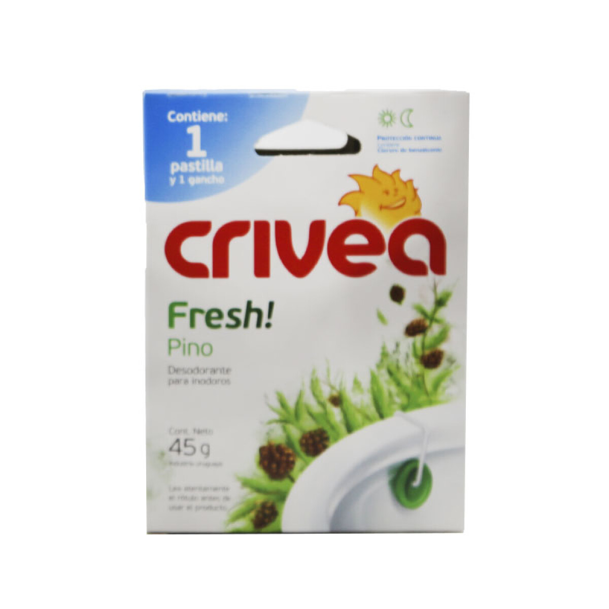 Pastillas Desodorante para Inodoro CRIVEA Fresh 45grs - Pino 