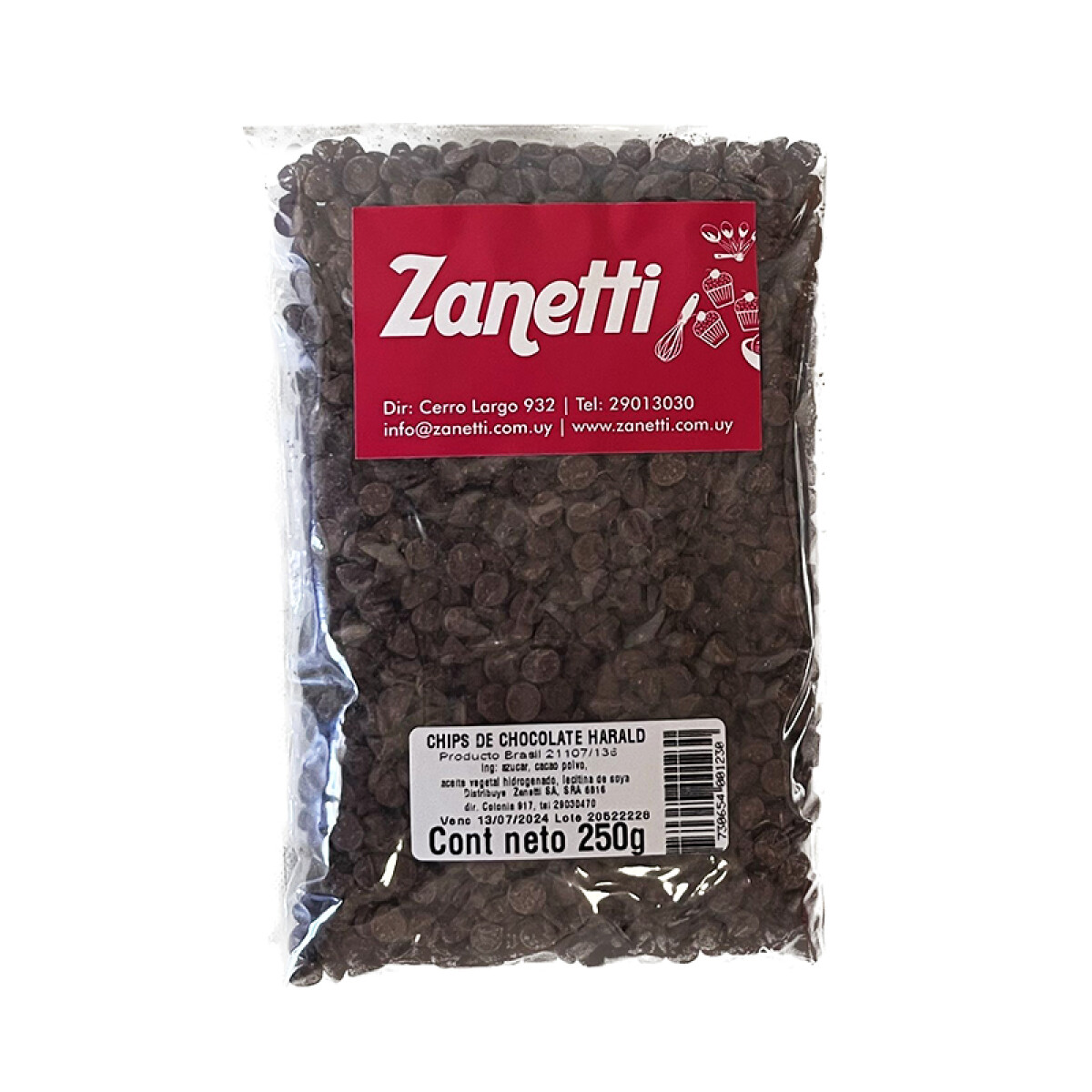 Chips de Chocolate Semi Amargo - 250 g 