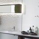 CERAMICA REVESTIMIENTO 45X120 MOSAICO MATE BLANCO DECORADO GAMAS DE BLANCO