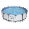 Pileta Redonda Bestway Steel Pro Max 56438 Color Gris Claro 16.015l Pileta Redonda Bestway Steel Pro Max 56438 Color Gris Claro 16.015l