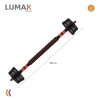 Set 2 Mancuernas Lumax + Barra 2 en 1 + 30kg Discos Pesas Rojo