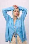 Camisa Sur Celeste