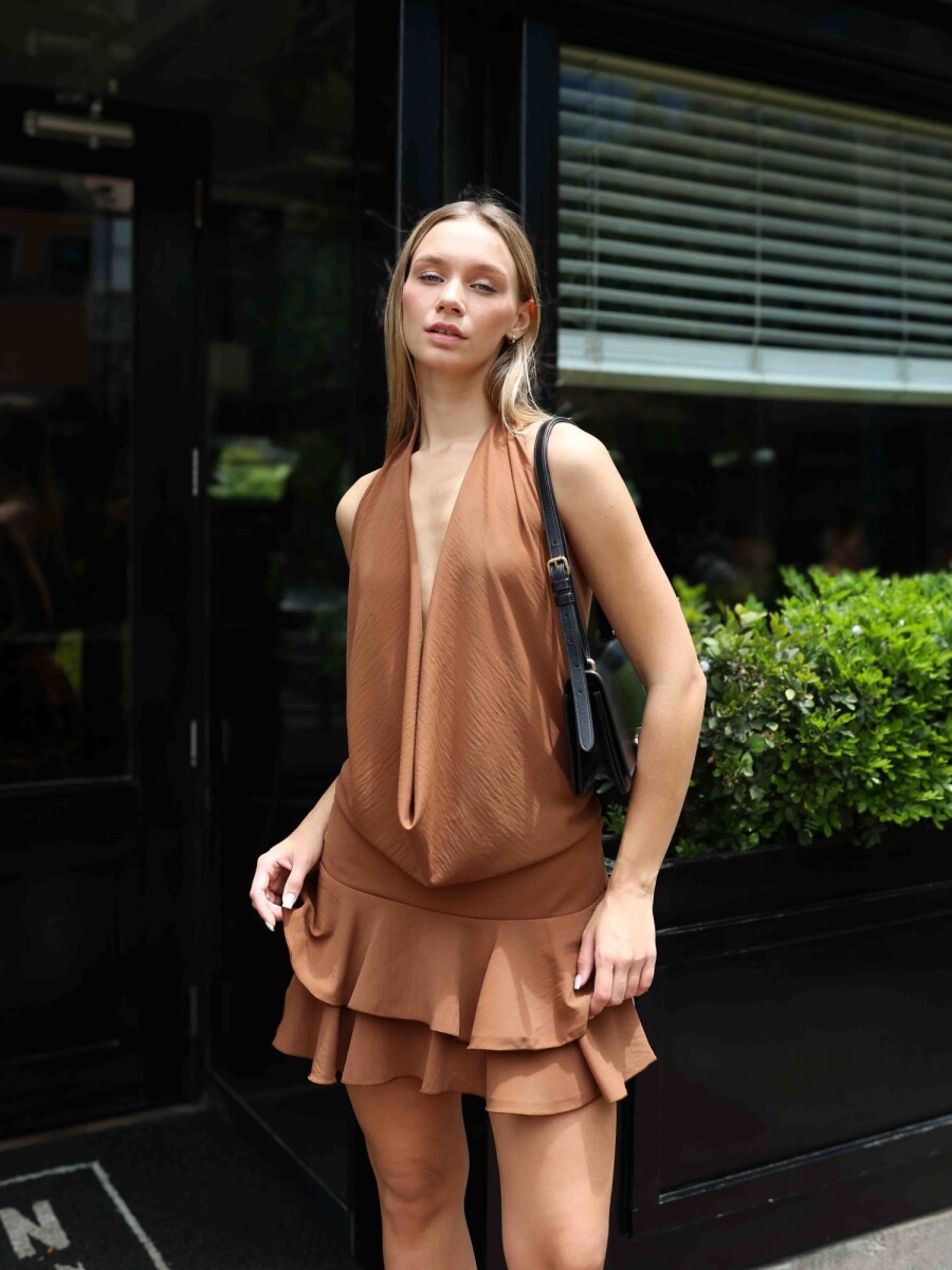 VESTIDO IRIS - CHOCOLATE 