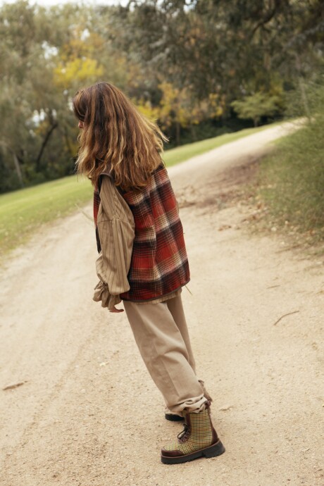 Saddle vest Rojo / Chocolate