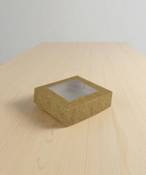 Caja flexi 53 13x13x4 con visor MADERA
