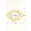 Espejo Tejido En Macrame Con Diseño De Ojo Grande