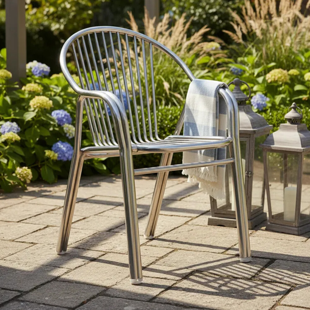 Silla Rayax Con Apoyabrazos - Aluminio Silla Rayax Con Apoyabrazos - Aluminio