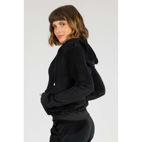Campera velour Negro