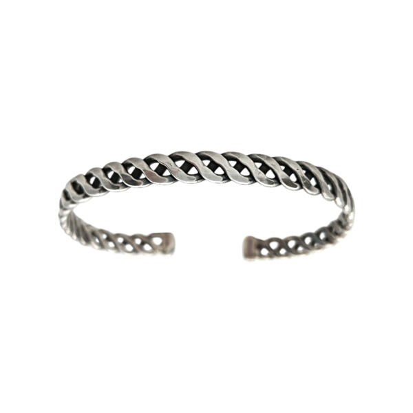 Brazalete cruzado-Plata 925-Sin Piedra-BR3034 sinpiedra