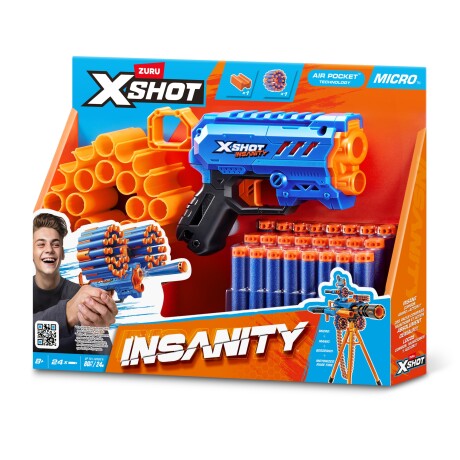 Pistola de Dardos X-Shot Insanity Micro 20 Dardos 001