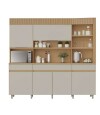 Mueble Modular 4 Cuerpos REALEZA Marron/Gris