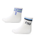 Medias Unisex N+ Nostalgic Blanco - Celeste - Negro