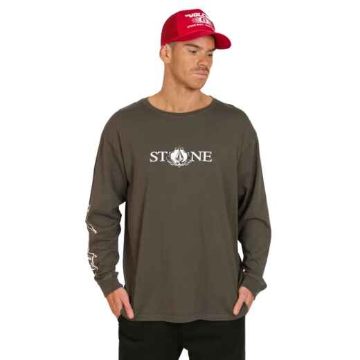 Remera Volcom Shadow Line - Gris Oscuro Remera Volcom Shadow Line - Gris Oscuro