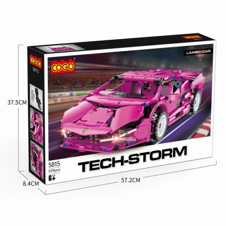Juego de Construcción Auto Cogo Rosa 929 Piezas 5815 001