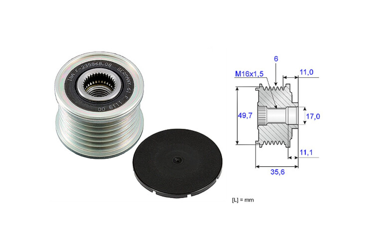 Polea Alternador Marcha Libre Mercedes Benz E 320 Cdi (W211)/E 270 Cdi (W211) 00-07 Polea Alternador Marcha Libre Mercedes Benz E 320 Cdi (W211)/E 270 Cdi (W211) 00-07