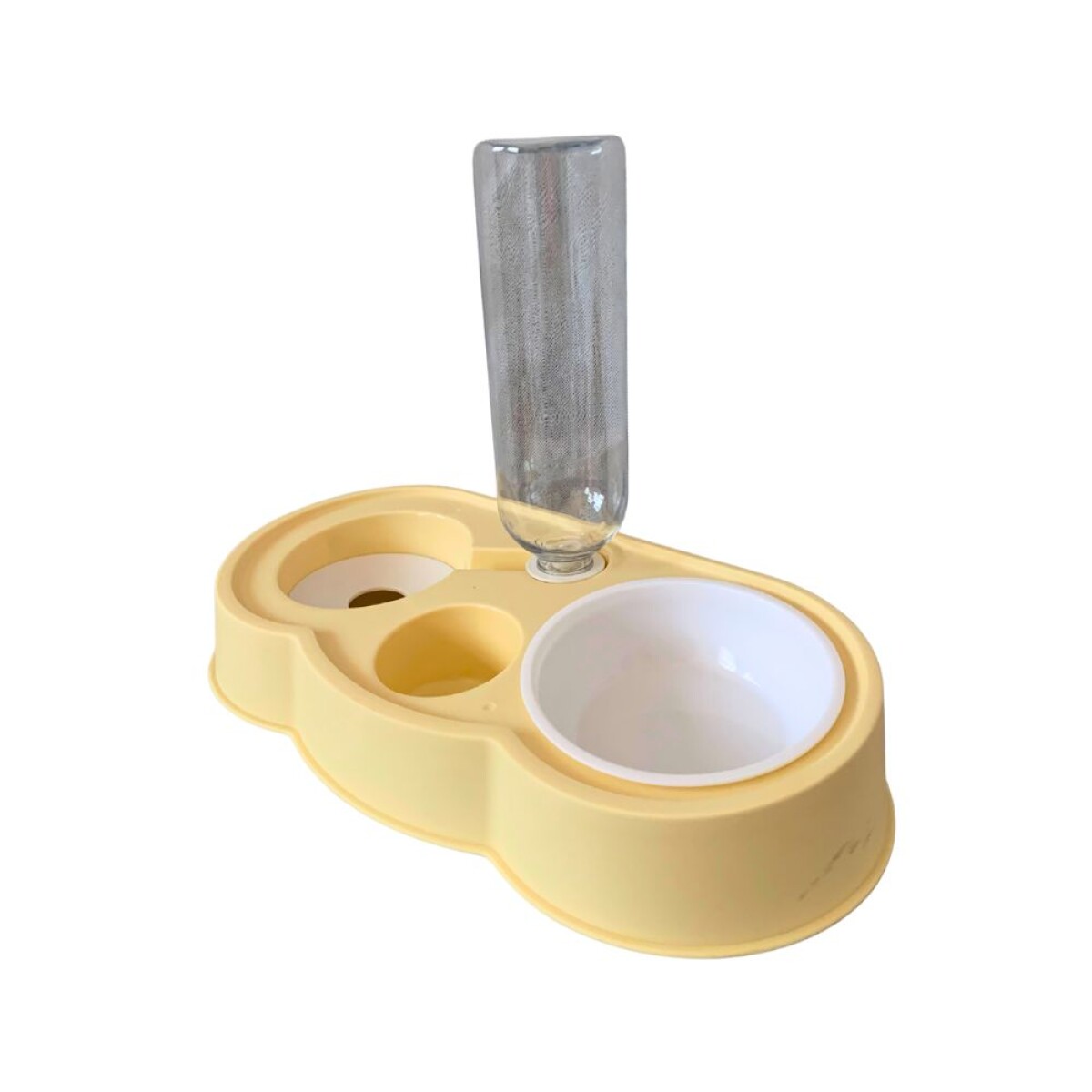 Bowl Doble Chico 500 ml Amarillo (antiderrame) 