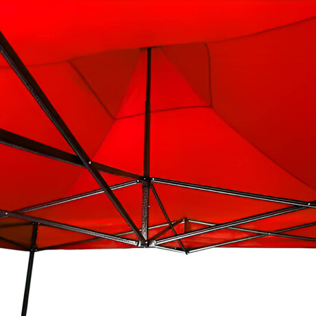 Gazebo 2x2mt Toldo Carpa Uv30 Impermeable Resistente Rojo