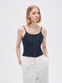 Tops Strip Azul Indigo
