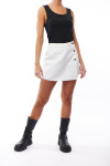 FALDA SHORT JEAN BATIA BLANCO