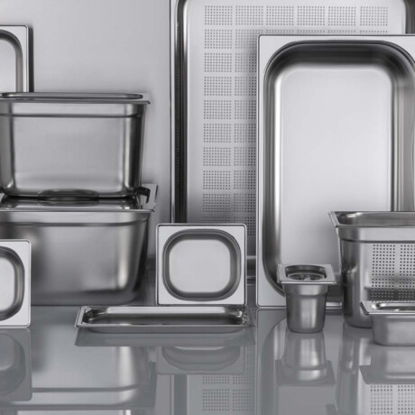 Cuba de Acero Inoxidable GN 1/3 2 cm Cuba de Acero Inoxidable GN 1/3 2 cm