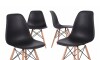 Silla Eames Pack 4 Unidades Calidad Premium Negro