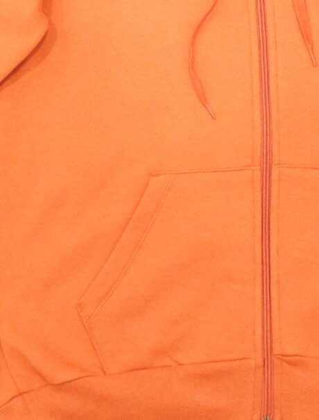 CAMPERA UNISSEX BÁSICA ADULTO NARANJA