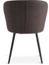 Silla de comedor RISSKOV tela marrón osc/negro Silla de comedor RISSKOV tela marrón osc/negro